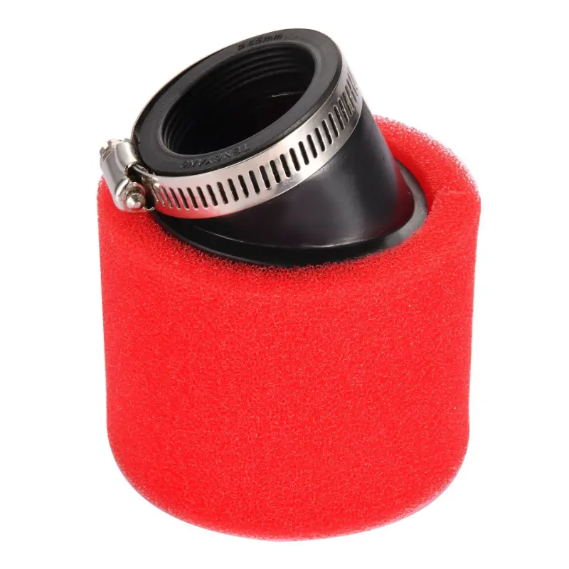 45mm Angled Foam Air Filter Red para sa Motorcycle ATV Dirt Bike